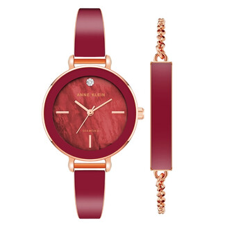 Anne Klein Quartz Ladies Watch and Bracelet Set AK-3898RUST  display picture 1