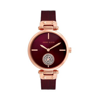 Crystal Burgundy Dial Ladies Watch AK/3000RGBY