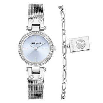 Quartz Crystal Ladies Watch and Bracelet Set AK3617LBST