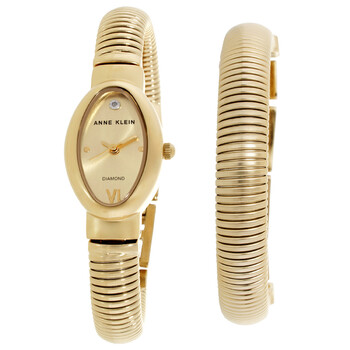 Quartz Gold Dial Ladies Watch and Bracelet Set AK-5178GPST