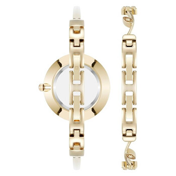 Quartz Gold Dial Ladies Watch and Bracelet Set AK-5274GPST