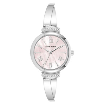 Quartz Ladies Premium Crystal Accented Bangle Watch Set AK-2245PKST