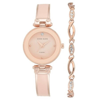 Quartz Ladies Watch and Bracelet Set AK-3590BHST