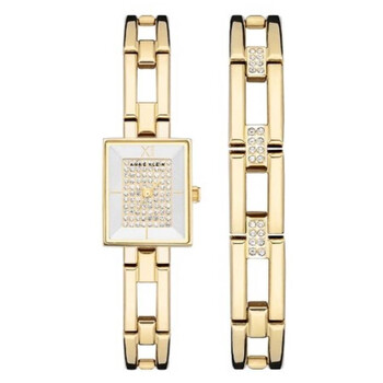 Quartz Ladies Watch and Bracelet Set AK-5164GPST