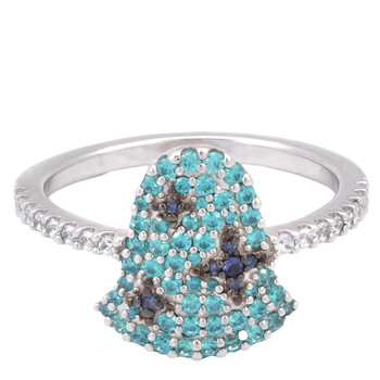 Apm Monaco Ladies Sterling Silver Diamond Lake Ring, Brand Size 54