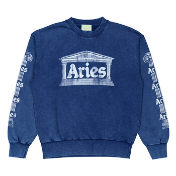 ★ARIES★ U Reflective column sweatshirt navy REFLECTIVE COL Aries Reflective Column Sweatshirt - Navy Blue I Article.