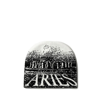 帽子 23AW ARIES Moonhenge Beanie Aries Black Moonhenge Beanie Hat FUAR90021 5056537060500