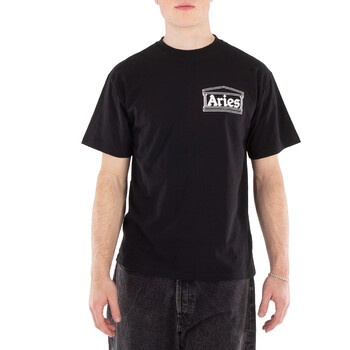 Men's Black Cotton Temple T-Shirt
