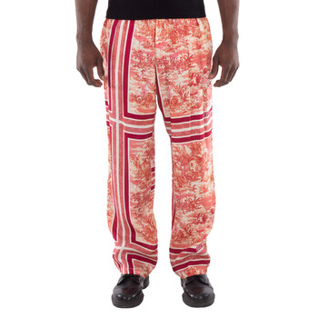 Arte Antwerp Printed Abstract Cotton Pants, Waist Size 34