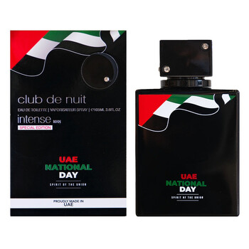 Men's Club De Nuit Intense Man Uae National Day EDT Spray 3.5 oz Fragrances 6295199804131