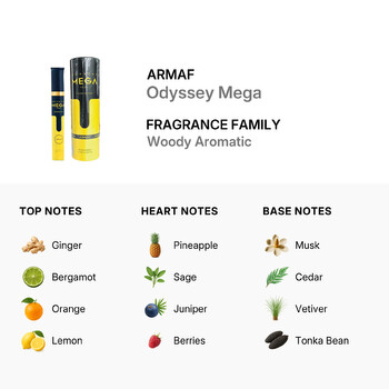 Men's Odyssey Mega EDP Spray 0.34 oz Fragrances 6294015191981