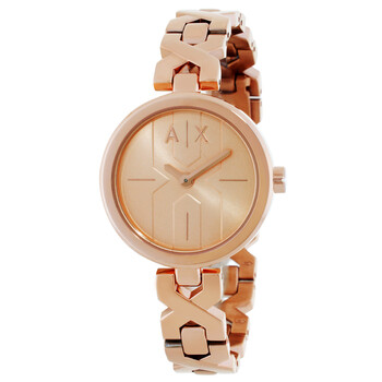 NWT Armani Exchange Quartz Pink Dial Ladies Watch Armani Exchange Audora Quartz Rose Gold Dial Ladies Watch  main image 4
