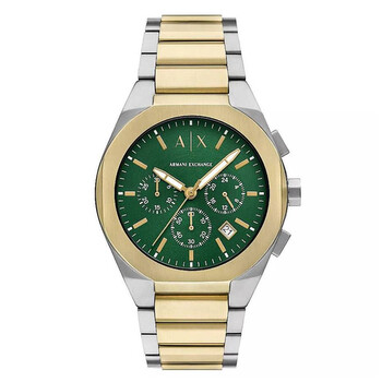 Armani Exchange Parker Chronograph Quartz Green Dial Men's Watch