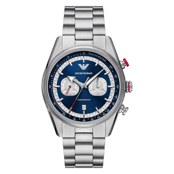 Armani Luigi Skeleton Dial Men's Leather Watch AR1981