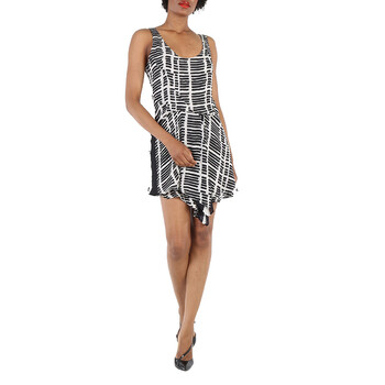 Ladies Black Asymmetric Dress