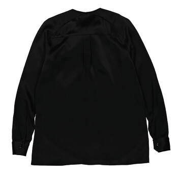 Ladies Black Cross Neckline Shirt, Brand Size 34 (US Size 0)