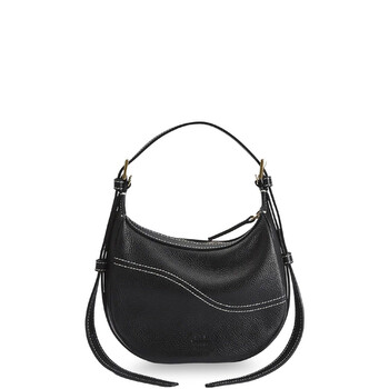 Silea Mandorla Leather Crossbody Bag