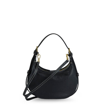 Silea Mandorla Leather Crossbody Bag