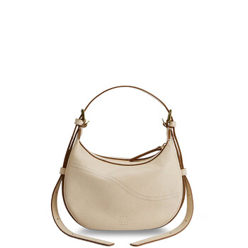 Silea Mandorla Leather Crossbody Bag
