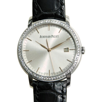 Jules Audemars Automatic Diamond 18 kt White Gold Men's Watch 15171BC.ZZ.A002CR.01