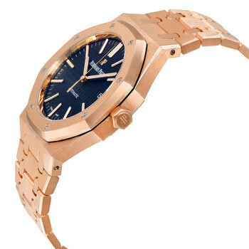 Royal Oak Automatic Blue Dial 18kt Pink Gold Men's Watch 15400OROO1220OR03