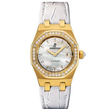 Royal Oak Automatic Diamond 18 kt Yellow Gold Ladies Watch 77321BA.ZZ.D012CR.01