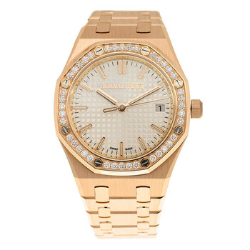 Royal Oak Automatic Diamond Silver Dial Ladies Watch 77451OR.ZZ.1361OR.01