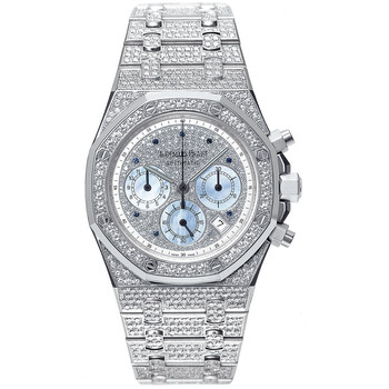 Royal Oak Chronograph Diamond Pave White Gold Men's Watch 25978BC.ZZ.1190BC.01