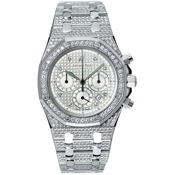 Royal Oak Chronograph Diamond White Gold Men's Watch 25967BC.ZZ.1185BC.01
