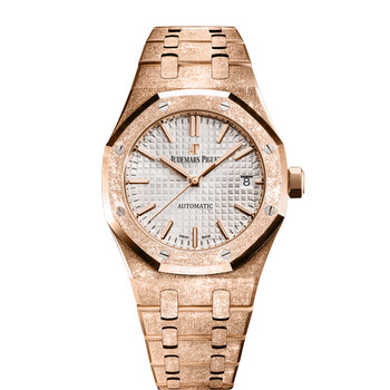 Royal Oak Frosted Pink gold-toned Dial Automatic Ladies 18kt Rose Gold Watch 15454OR.GG.1259OR.03