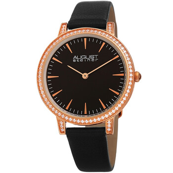 Quartz Crystal Black Dial Ladies Watch AS8274BKR