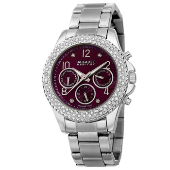 August Steiner Quartz Diamond Crystal Blue Dial Ladies Watch  display picture 2