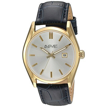 Silver Dial Blue Leather Ladies Watch AS8221BU