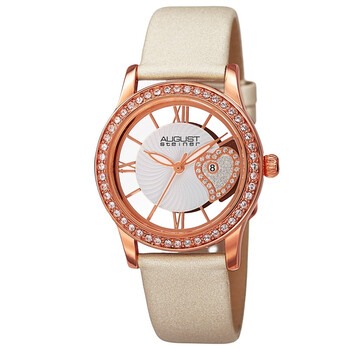 Quartz Crystal White Dial Ladies Watch AS8176WTR