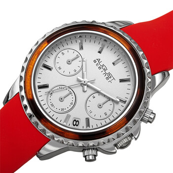 Chronograph Quartz White Dial Ladies Watch AS8268RD