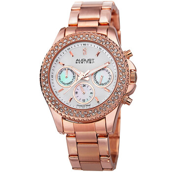 White Dial Rose Gold-tone Ladies Watch AS8100RG White Dial Rose Gold-tone Ladies Watch AS8100RG