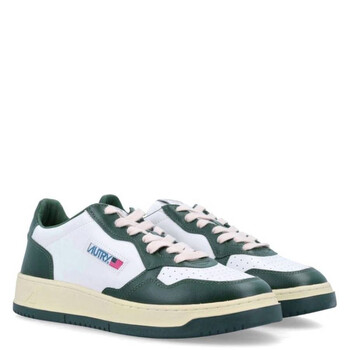 Bicolor Medalist Leather Low Sneakers