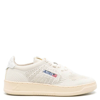Medalist Easeknit Low-Top Sneakers EKLWKN08-KNIT/LEAT WHT/IVORY Medalist Easeknit Low-Top Sneakers EKLWKN08-KNIT/LEAT WHT/IVORY