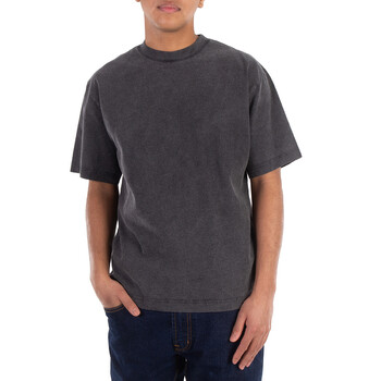BURBERRY ロゴプリント Tシャツ 8068709-A4187 OATMEAL MELANGE Burberry Logo Print Jersey T-Shirt In Oatmeal Melange, Size