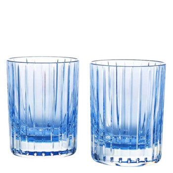 Crystal Harmonie Colors of Joy Tumbler Number 2 Glass - Blue - Set of 2