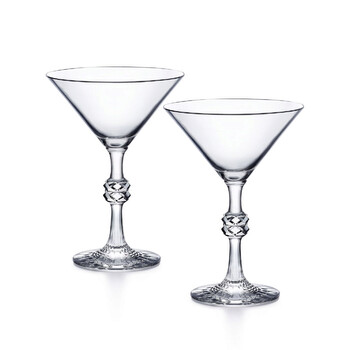 Crystal Jean-Charles Boisset Passion Martini Glasses Set Of Two