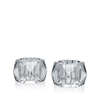 Crystal Louxor Photophores Votives, Set Of 2
