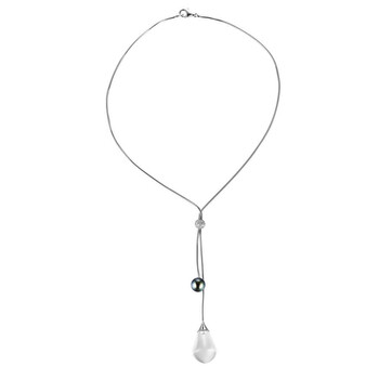 Paving Diamonds & Black Tahitian Pearls 2105183