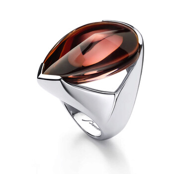 Baccarat 'Fleur De Psydélic' Rose Crystal Ring Size 7 2806961