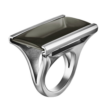 'So Insomnight' Gray Crystal Ring Size 5 2607618