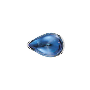 Baccarat 'Psydelic' Clear Crystal Iridescent. Ring Size 5