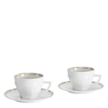 Talleyrand Tea Cups and Saucers - Set of 2