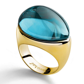 Baccarat Women's Galea Sterling Silver Blue Crystal Ring