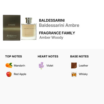 Men's Baldessarini Ambre EDT Spray 3.0 oz Fragrances 4011700906017