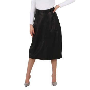 ワンピース BALENCIAGA Women Mid Skirts 746152TNV431000 Black Balenciaga Ladies Black Crocodile-Effect A-Line Skirt, Brand